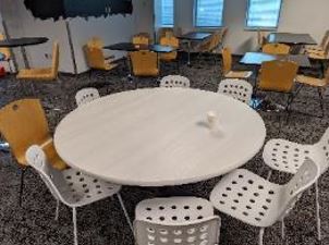 Table, Dining, White, 60&quot; x 60&quot; x 29&quot;