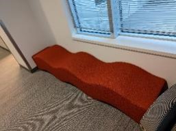Bench, Red, 19&quot; x 97&quot; x 19&quot;