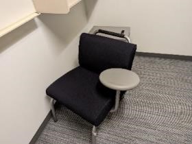 Chair, Lounge, Black, 38&quot; x 36&quot; x 24&quot;