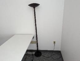 Lamp, Floor, Black, 12&quot; x 12&quot; x 85&quot;