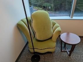 Chair, Lounge, Green, 34&quot; x 42&quot; x 30&quot;