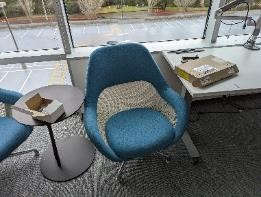 Chair, Lounge, Blue, 22&quot; x 17&quot; x 31&quot;