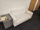 Sofa, White, 68&quot; x 35&quot; x 34&quot;