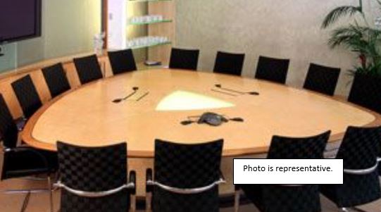 6'x12' triangle conference table