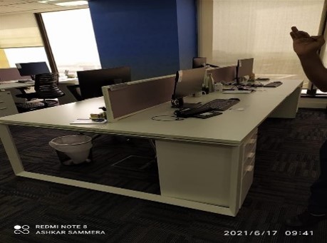 2 Seater Rectangular Working Table