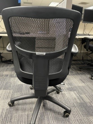 Black Mesh Task Chair &quot;Friant&quot; Wheel