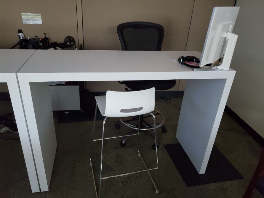 White Table, 60&quot; x 24&quot; x 42&quot;
