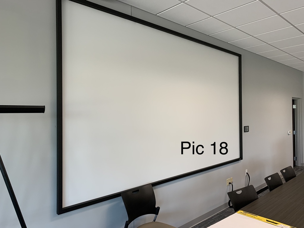 Large projection screen
