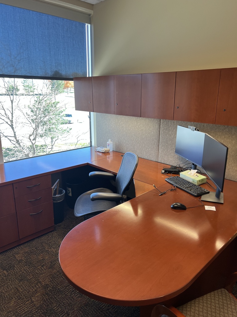 cherry U desk