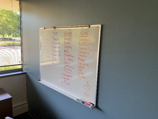 Wall-mounted Whiteboard, 47&quot;x35&quot;