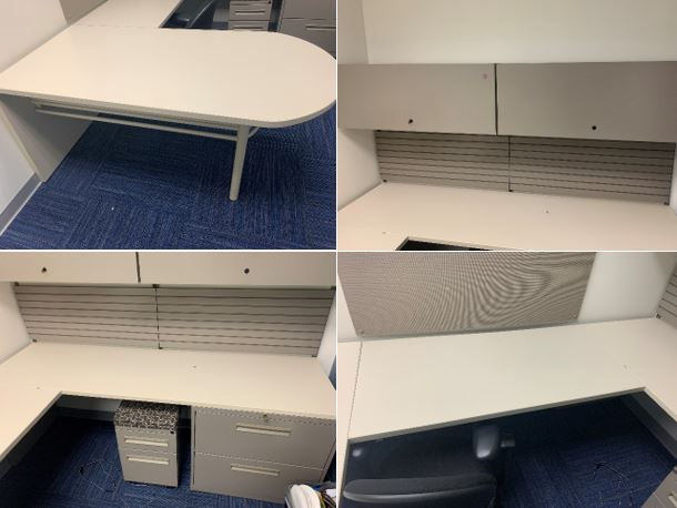 Haworth Private Office, White, 84&quot;x50&quot;