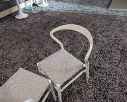 [#B4-6] Chair, Dining, White/Grey, 22&quot; x 20&quot; 32&quot;