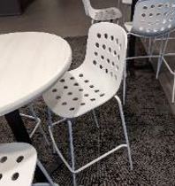 [#B4-7] Chair, Dining, White, 18&quot; x 20&quot; 45&quot;