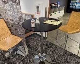 [#C5-17] Table, Dining, Black, 30&quot; x 30&quot; x 42&quot;