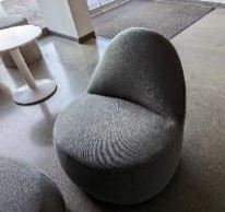 [#B12-20] Chair, Lounge, Grey, 32&quot; x 33&quot; 32&quot;