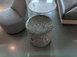 [#B11-22] Ottoman, Grey, 21&quot; x 21&quot; x 20&quot;