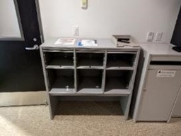 [#D2-30] Shelving Unit, Grey, 42&quot; x 42.5&quot; x 17&quot;