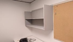 [#D2-45] Bookshelf, Rail-Mounted, Grey, 42&quot; x 19&quot; x 12.5&quot;