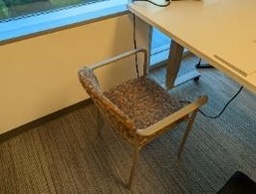 [#B8-49] Chair, Guest, Brown, 18&quot; x 21&quot; x 31&quot;