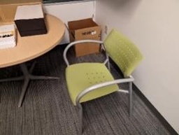 [#B8-53] Chair, Guest, Green, 22&quot; x 18&quot; x 30&quot;