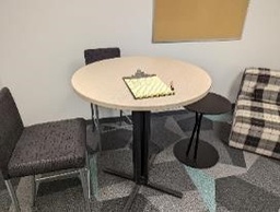 [#C5-65] Table, Meeting, Round, White, 36&quot; x 36&quot; x 42&quot;