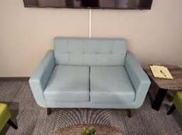 [#B7-71] Sofa, Light Blue, 50&quot; x 30&quot; x 24&quot;