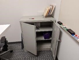 [#D18-76] Cabinet, Storage, Grey, 42&quot; x 14&quot; x 36&quot;