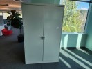 [#D19-124] Cabinet, Grey, 18&quot; x 36&quot; x 72&quot;