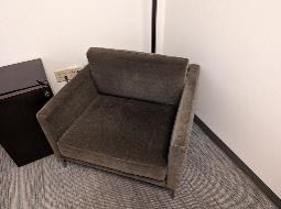 [#B12-162] Chair, Lounge, Grey, 36&quot; x 36&quot; x 24&quot;