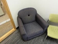 [#B12-165] Chair, Lounge, Grey, 33&quot; x 32&quot; x 32&quot;