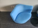 [#B12-169] Chair, Lounge, Blue, 30&quot; x 30&quot; x 27&quot;