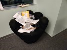 [#B12-171] Chair, Lounge, Black, 32&quot; x 27&quot; x 28&quot;