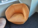 [#B12-178] Chair, Lounge, Orange, 30&quot; x 28&quot; x 29&quot;