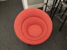 [#B12-182] Chair, Lounge, Red, 30&quot; x 28&quot;