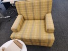 [#B12-185] Chair, Lounge, Yellow, 32&quot; x 35&quot; x 32&quot;