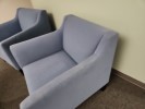 [#B12-207] Chair, Lounge, Blue, 29&quot; x 33&quot; x 34&quot;