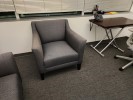 [#B12-208] Chair, Lounge, Black, 29&quot; x 33&quot; x 34&quot;