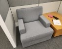 [#B12-211] Chair, Lounge, Grey, 35&quot; x 35&quot; x 33&quot;