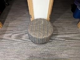 [#B11-235] Ottoman, Grey. 16&quot; x 22&quot; x 15&quot;