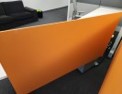 [#A6-237] Panel, Privacy, Desk-Mounted, Orange, 59&quot; x 31&quot;