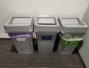 [#G4-243] Trash Bin, 19 Gal, Grey, 12&quot; x 12&quot; x 17&quot;