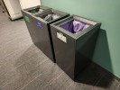 [#G4-244] Trash Bin, 19 Gal, Black, 15&quot; x 15&quot; x 21&quot;