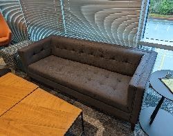 [#B7-257] Sofa, Grey, 81&quot; x 33&quot; x 27&quot;