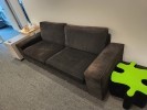 [#B7-264] Sofa/Sectional, Black, 89&quot; x 36&quot; x 37&quot;
