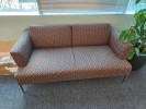 [#B7-270] Sofa, Red, 34&quot; x 63&quot; x 30&quot;