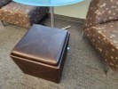 [#B11-293] Ottoman, Brown, 18&quot; x 18&quot; x 18&quot;