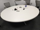 [#C5-349] Table, Meeting, Round/Square, White, 84x29