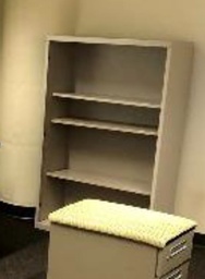 [#D3-26] White Bookcase