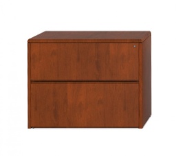 [#D6-33] Wood Two Drawer Lateral Filing Cabinet (item represented by image)