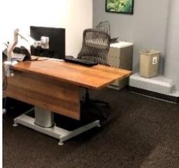 [#E10-40] Wooden Airtouch Desk (sit-stand desk)